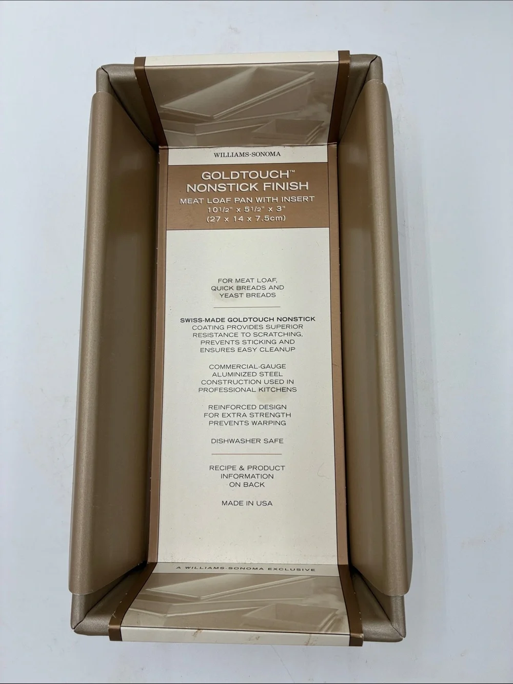 Williams Sonoma Goldtone Nonstick Loaf Pan